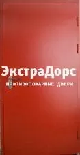 Противопожарная дверь ДМП-01-60 одностворчатая металлическая красная