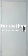 Противопожарная дверь входная металлическая серая беспороговая
