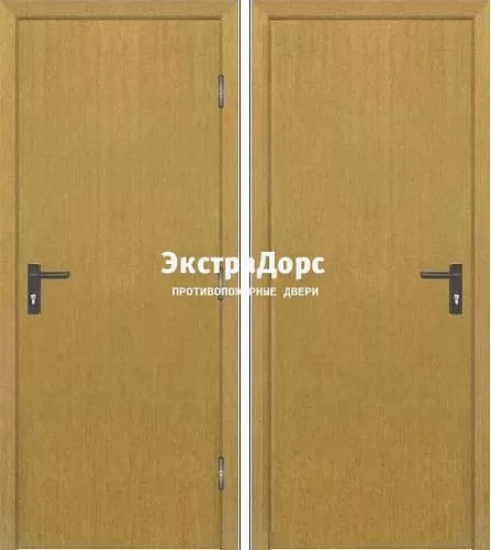 Противопожарная дверь однопольная с мдф береза