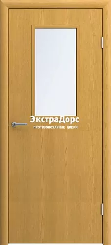 Противопожарная дверь с мдф и стеклом бук