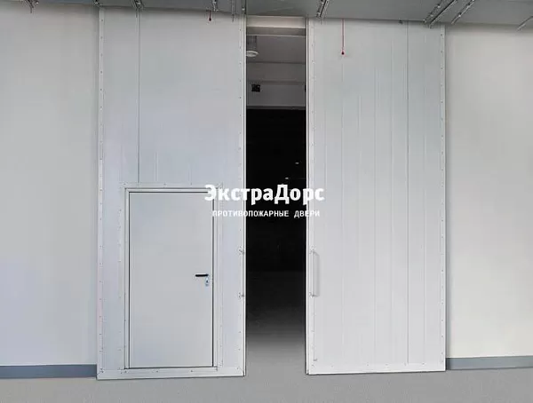 Промышленные раздвижные противопожарные ворота