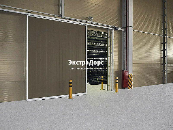 Противопожарные автоматические ворота коричневые в Электростали  купить